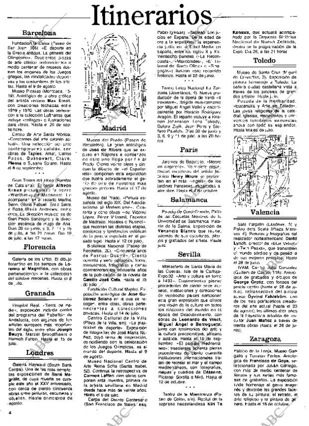 CULTURAL MADRID 26-06-1992 página 4
