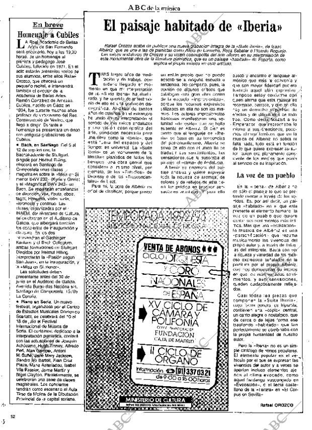 CULTURAL MADRID 26-06-1992 página 52