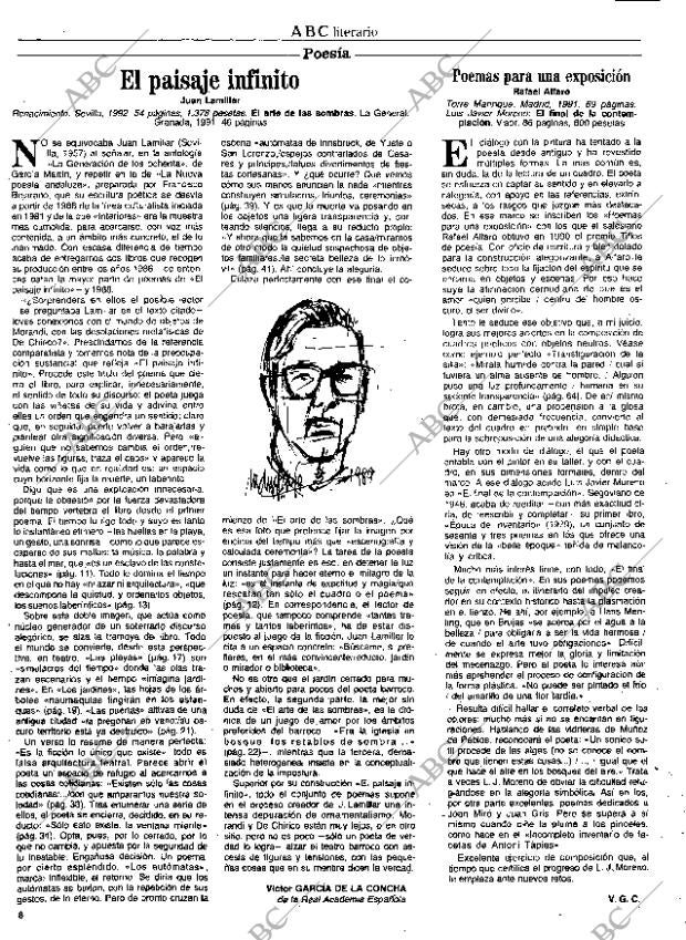 CULTURAL MADRID 26-06-1992 página 8