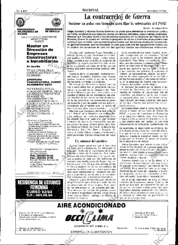 ABC SEVILLA 05-07-1992 página 20