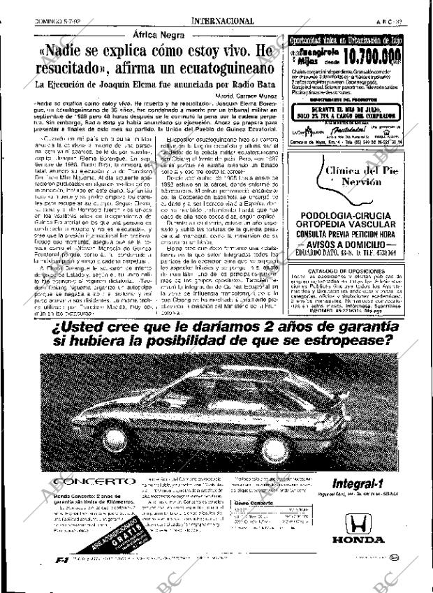 ABC SEVILLA 05-07-1992 página 33