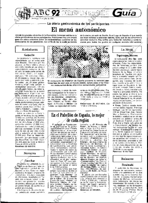 ABC SEVILLA 05-07-1992 página 63