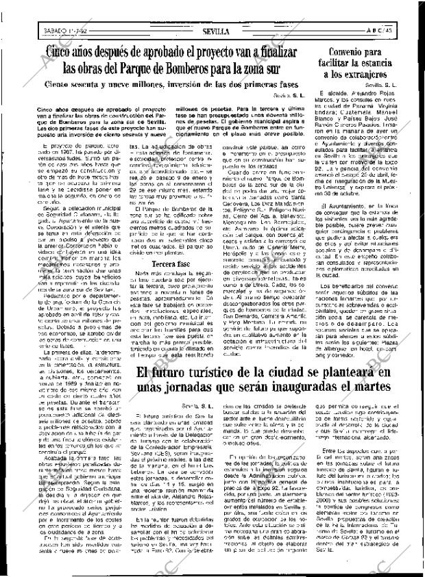 ABC SEVILLA 11-07-1992 página 43