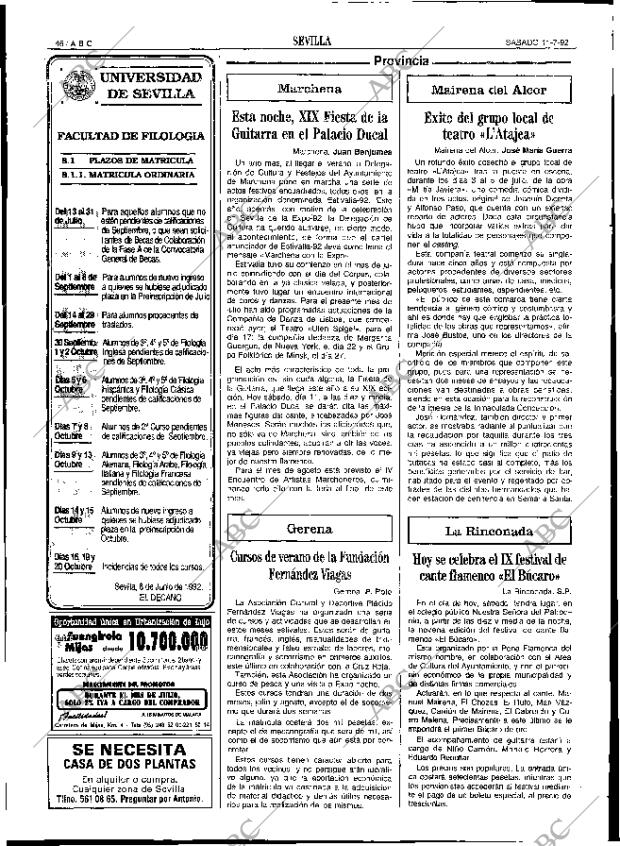 ABC SEVILLA 11-07-1992 página 46