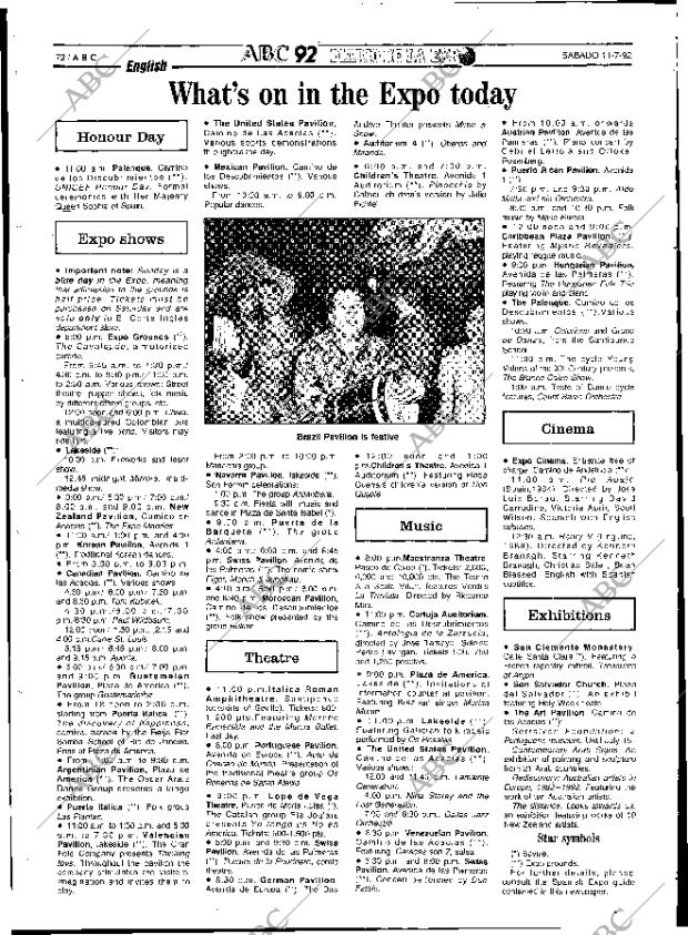 ABC SEVILLA 11-07-1992 página 72