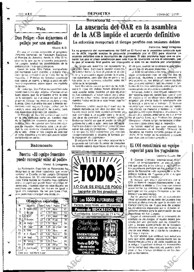 ABC MADRID 12-07-1992 página 110