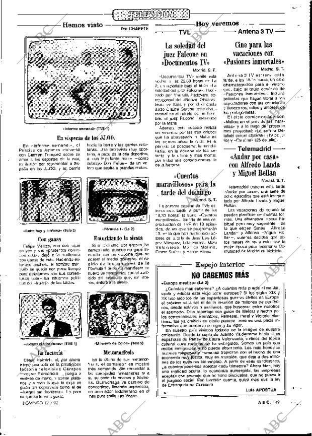 ABC MADRID 12-07-1992 página 149