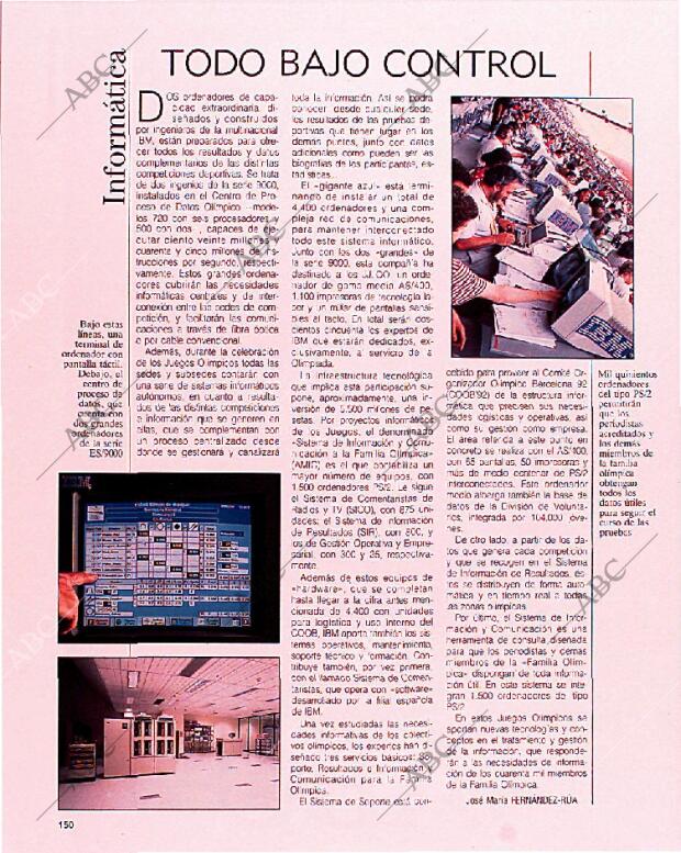 BLANCO Y NEGRO MADRID 12-07-1992 página 154