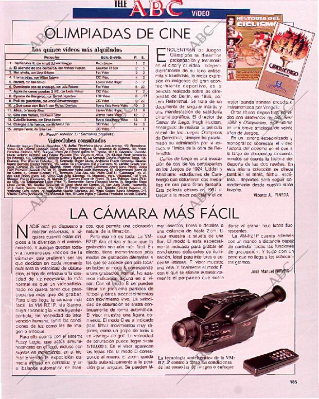 BLANCO Y NEGRO MADRID 12-07-1992 página 189