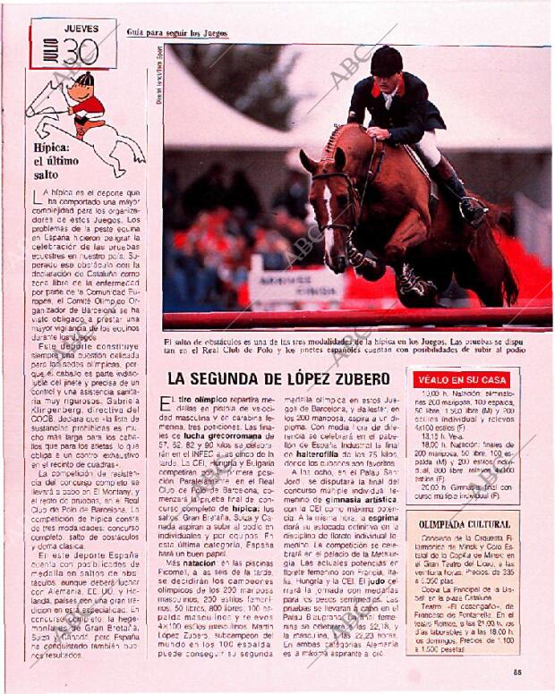 BLANCO Y NEGRO MADRID 12-07-1992 página 85
