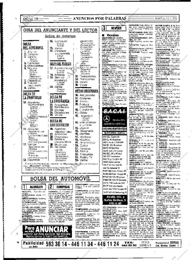 ABC MADRID 14-07-1992 página 108