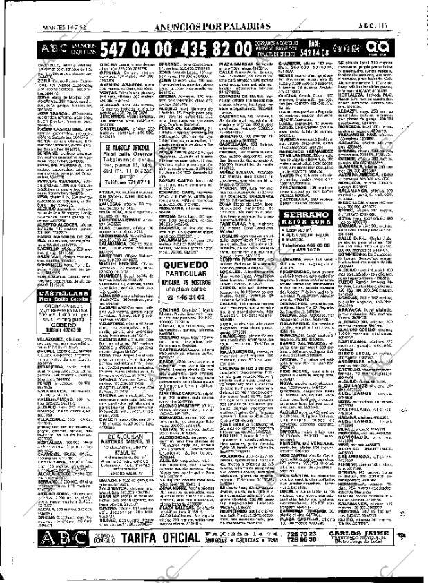 ABC MADRID 14-07-1992 página 111