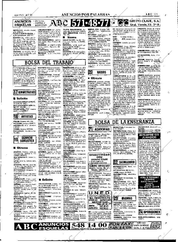 ABC MADRID 14-07-1992 página 121