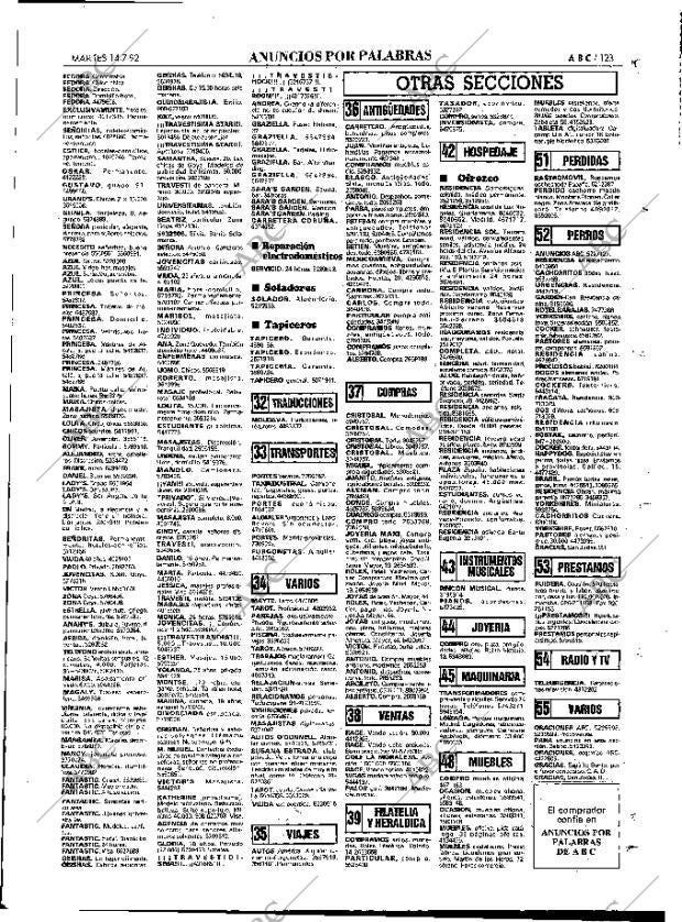 ABC MADRID 14-07-1992 página 123