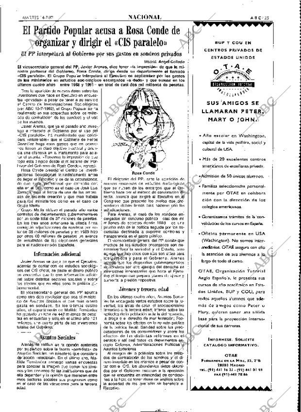 ABC MADRID 14-07-1992 página 25