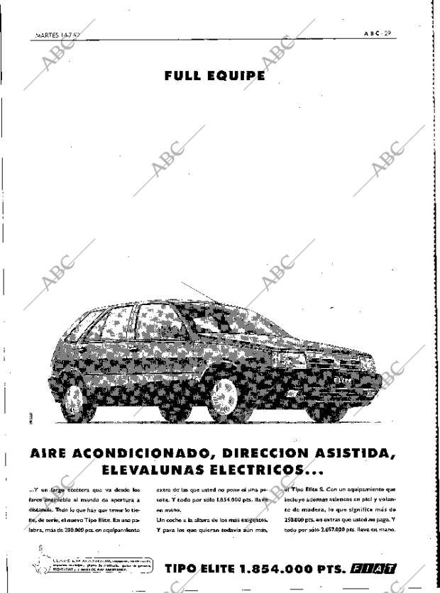 ABC MADRID 14-07-1992 página 29