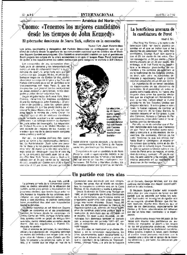 ABC MADRID 14-07-1992 página 32