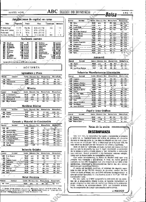 ABC MADRID 14-07-1992 página 45