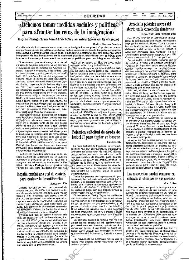 ABC MADRID 14-07-1992 página 56