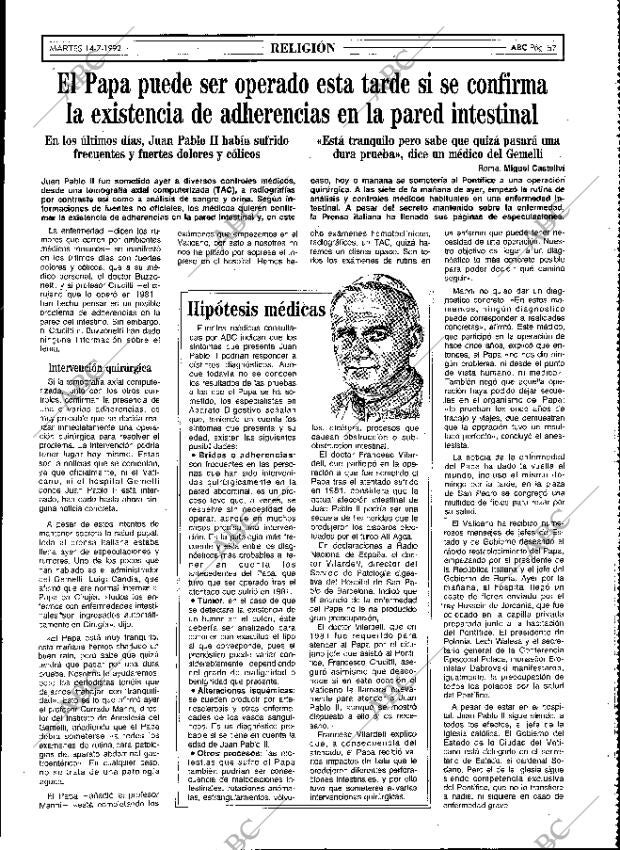 ABC MADRID 14-07-1992 página 57