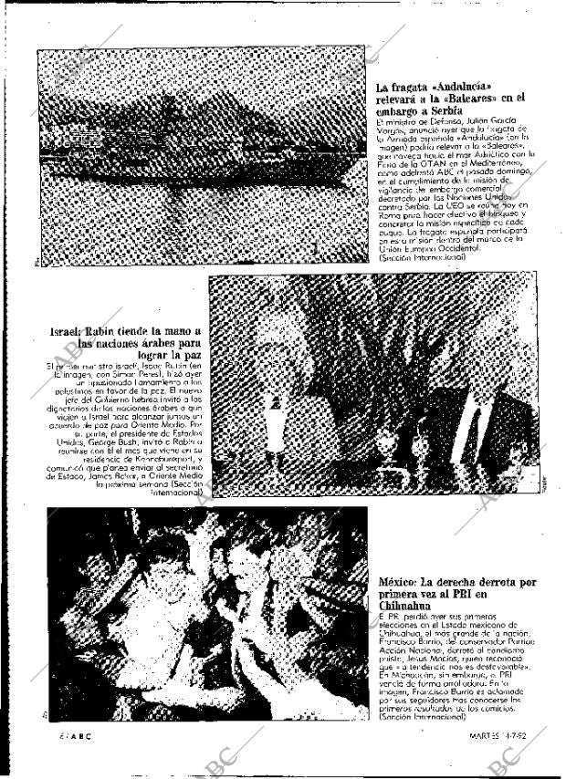 ABC MADRID 14-07-1992 página 6