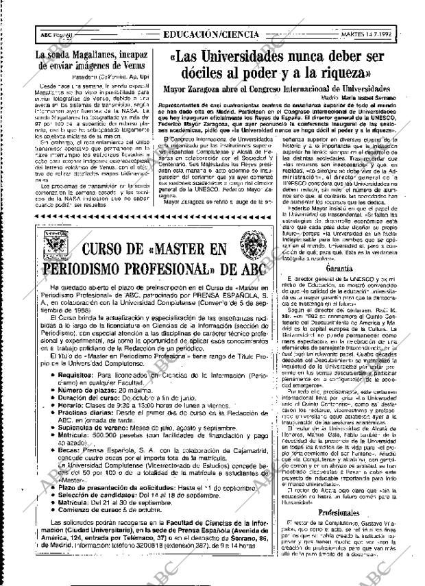 ABC MADRID 14-07-1992 página 60