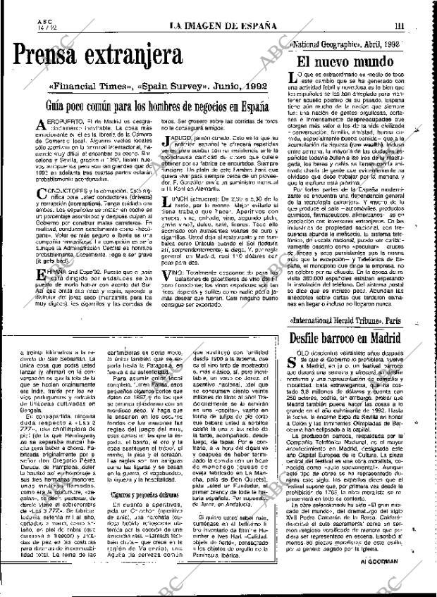 ABC MADRID 14-07-1992 página 79