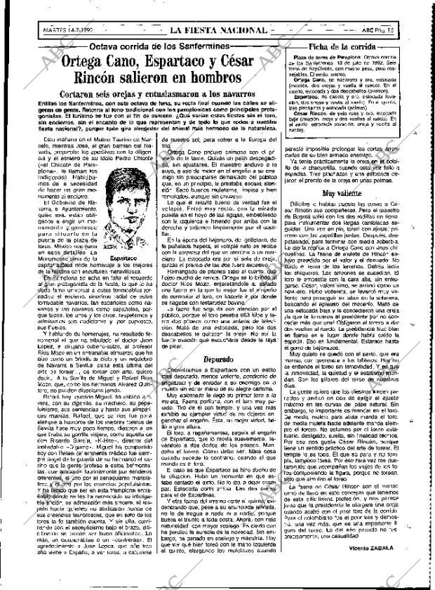 ABC MADRID 14-07-1992 página 85