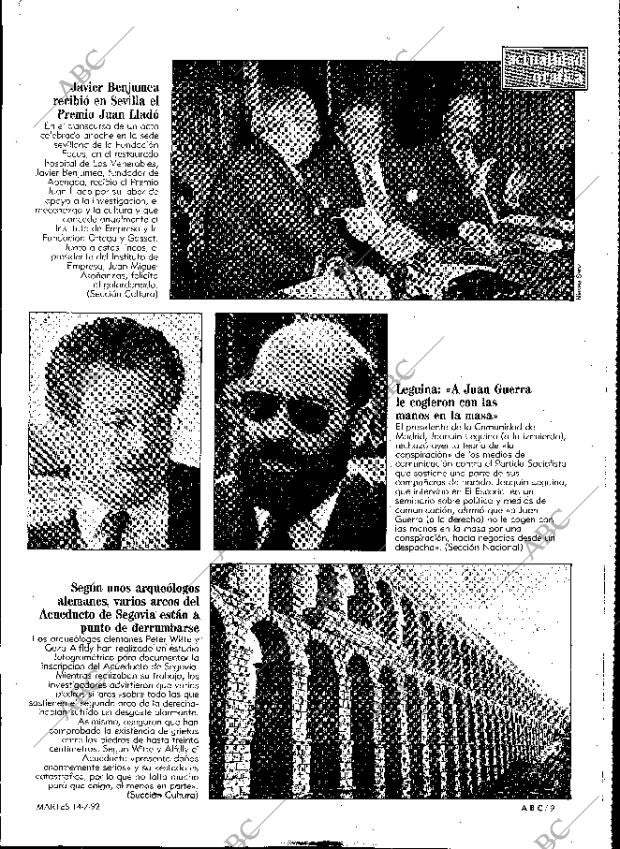 ABC MADRID 14-07-1992 página 9