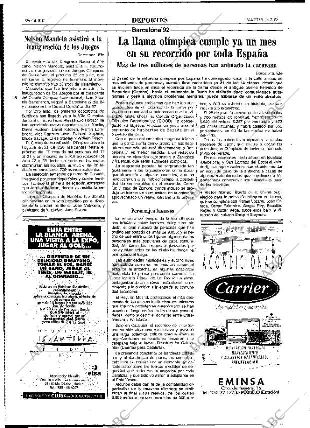 ABC MADRID 14-07-1992 página 96