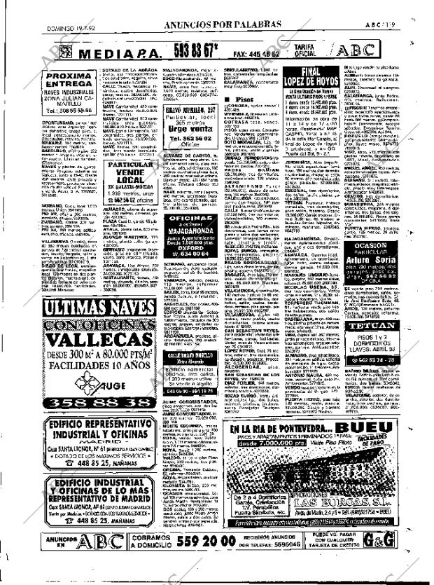 ABC MADRID 19-07-1992 página 119