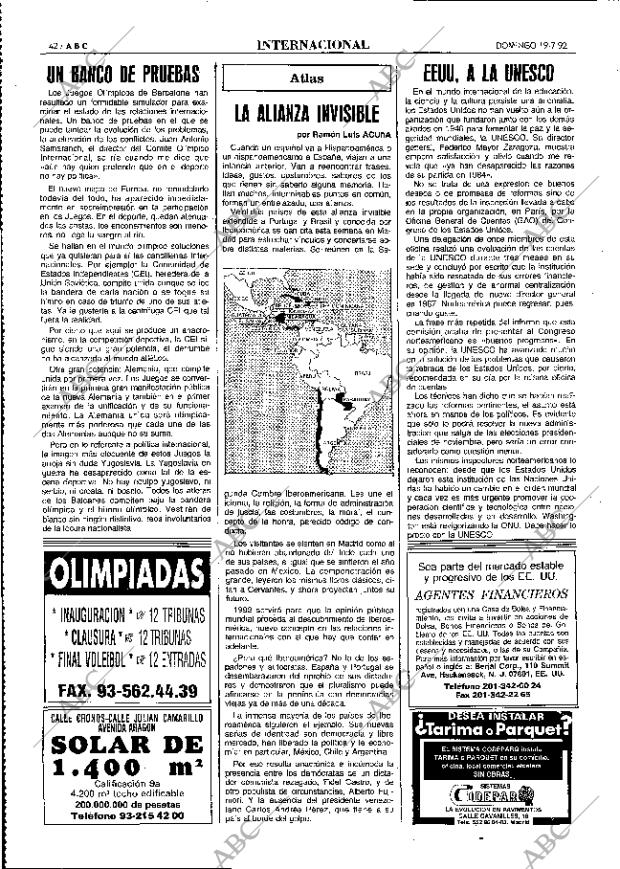 ABC MADRID 19-07-1992 página 42