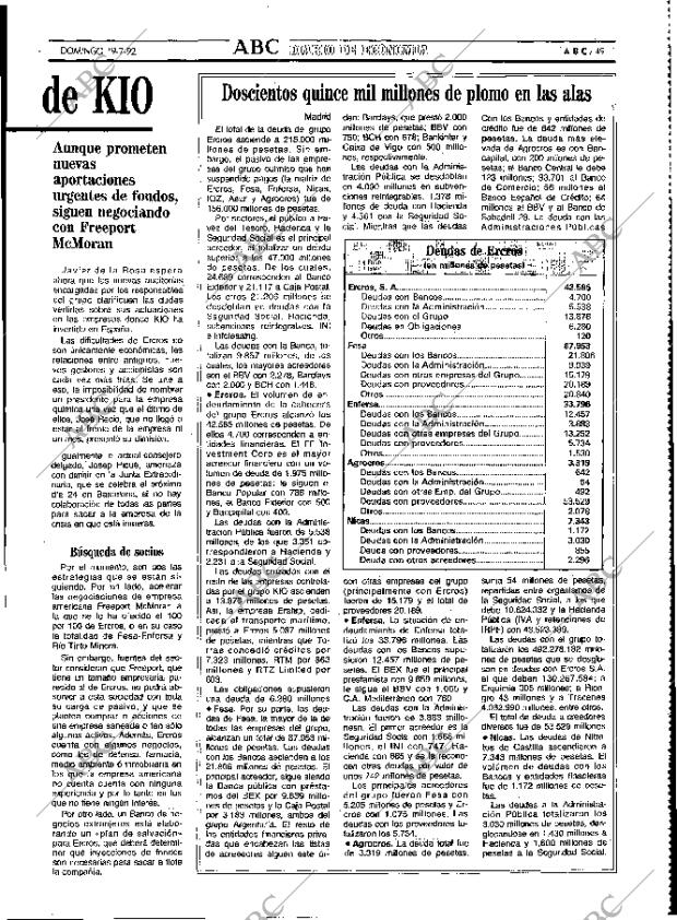 ABC MADRID 19-07-1992 página 49