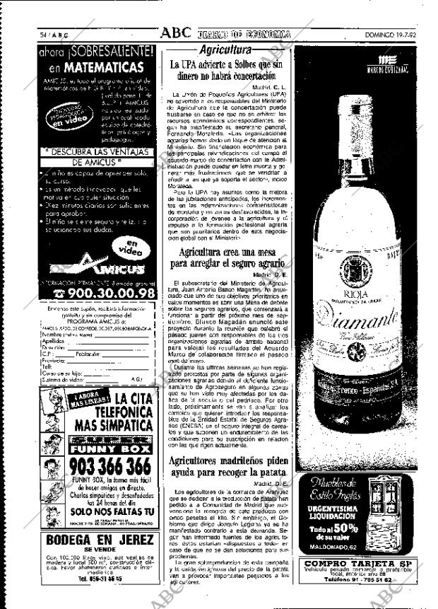 ABC MADRID 19-07-1992 página 54