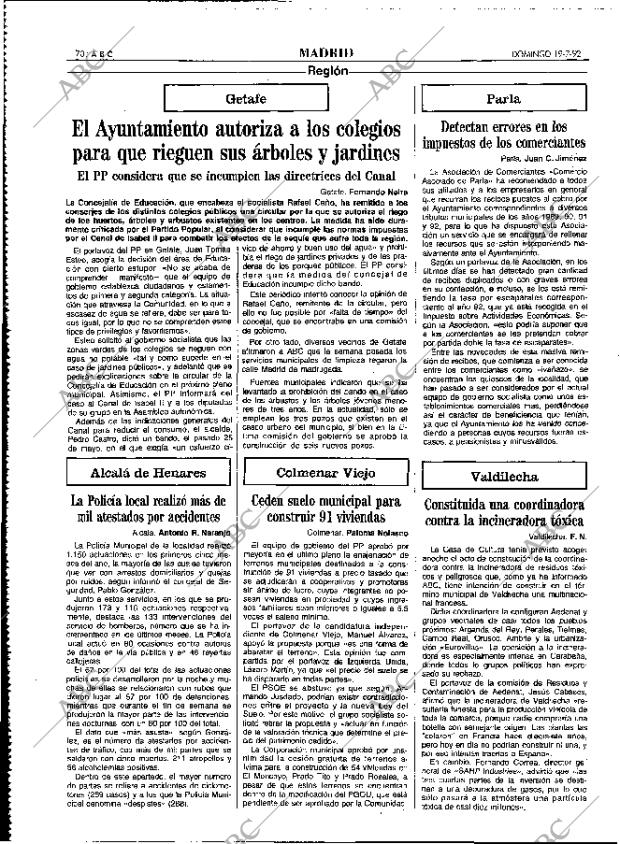 ABC MADRID 19-07-1992 página 70