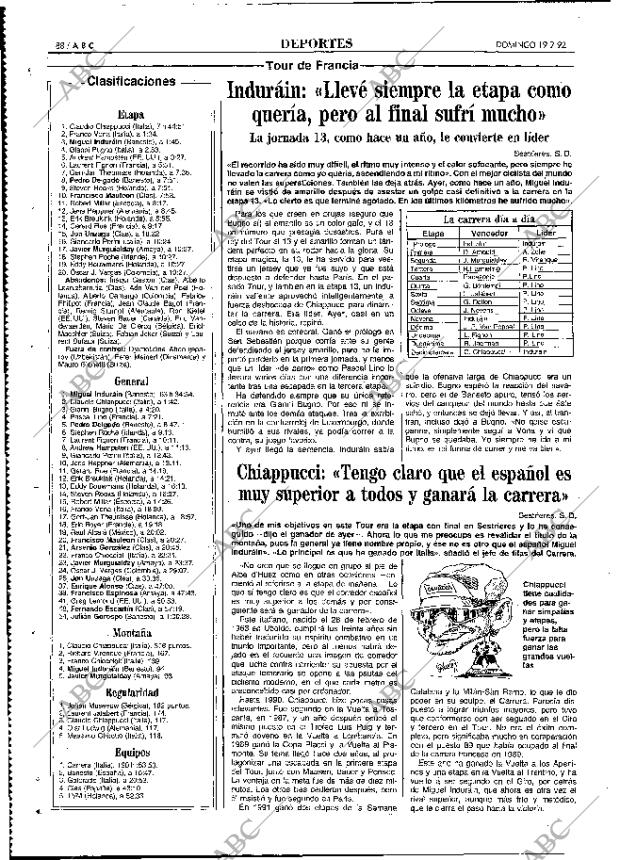 ABC MADRID 19-07-1992 página 88