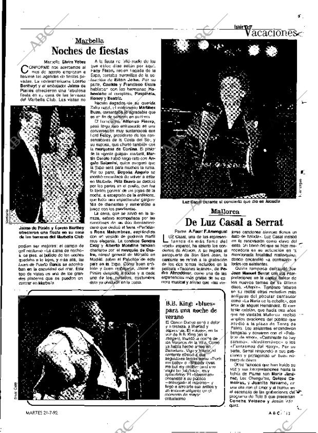 ABC MADRID 21-07-1992 página 113