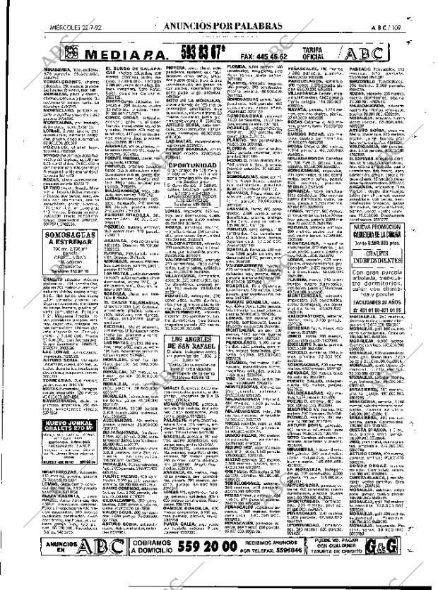 ABC MADRID 22-07-1992 página 109