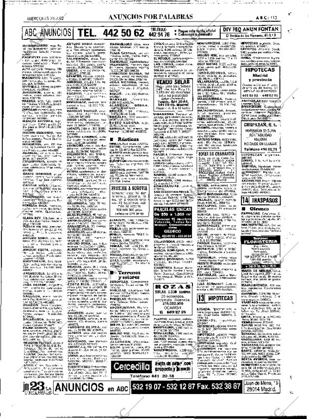 ABC MADRID 22-07-1992 página 113