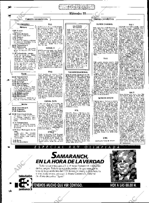 ABC MADRID 22-07-1992 página 126