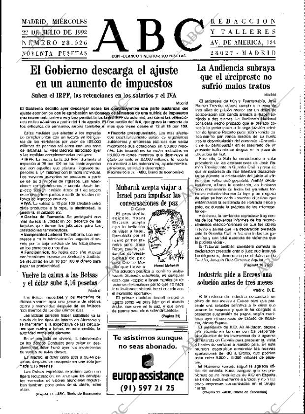 ABC MADRID 22-07-1992 página 13