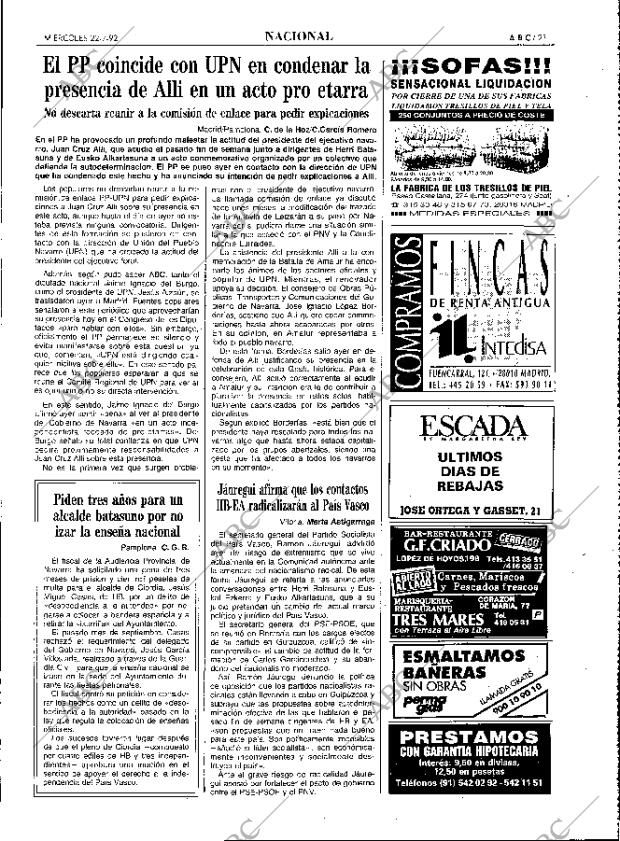 ABC MADRID 22-07-1992 página 21