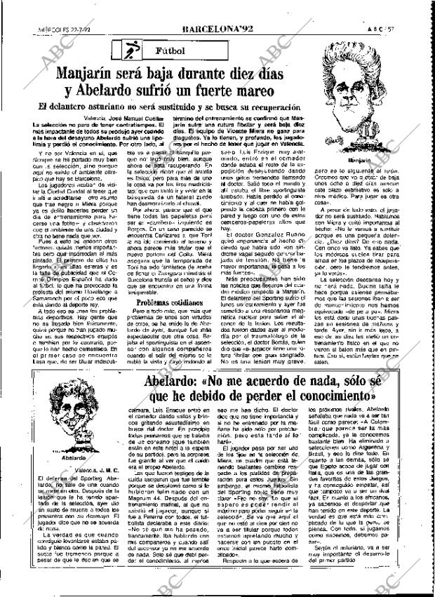 ABC MADRID 22-07-1992 página 57