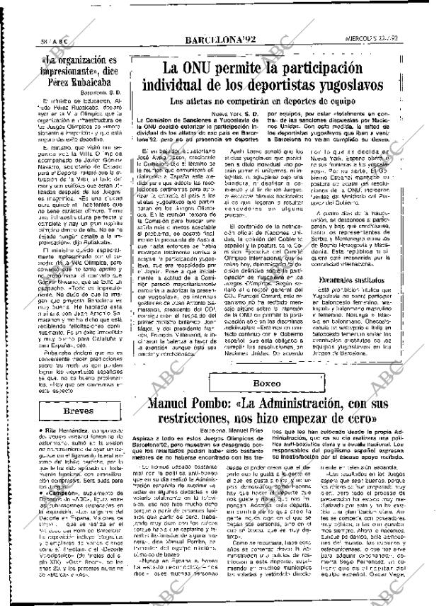 ABC MADRID 22-07-1992 página 58