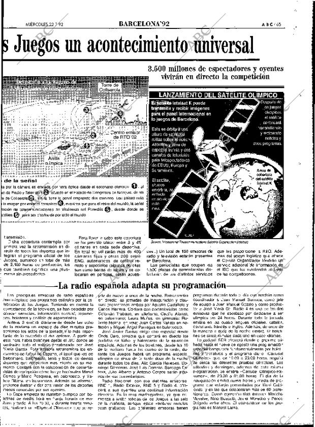 ABC MADRID 22-07-1992 página 65