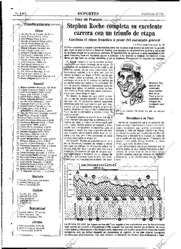 ABC MADRID 22-07-1992 página 76