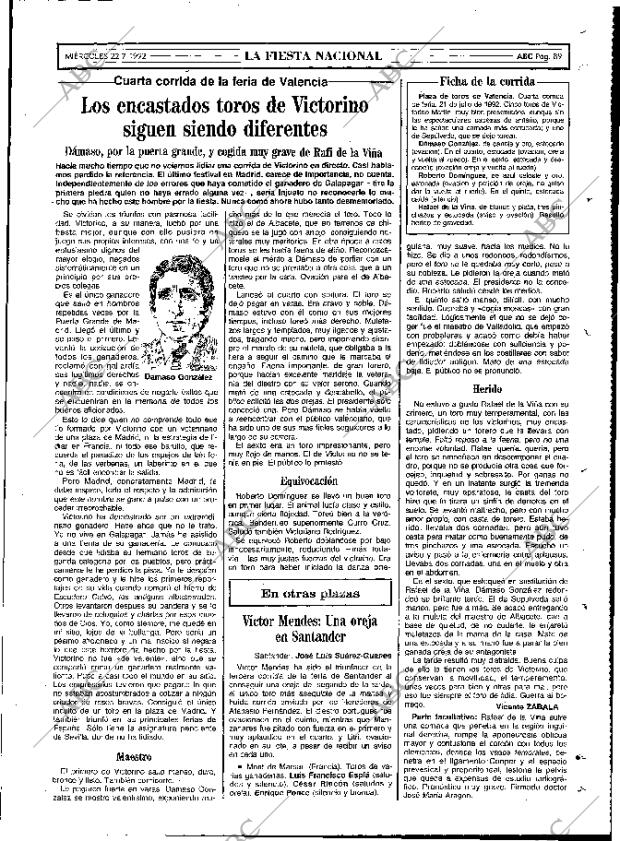 ABC MADRID 22-07-1992 página 89
