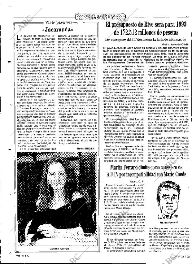 ABC SEVILLA 23-07-1992 página 108