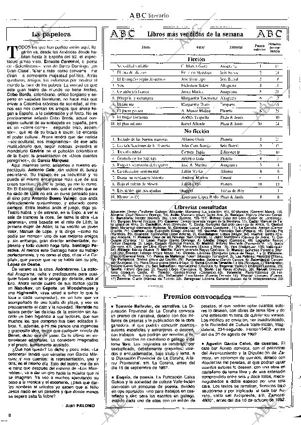 CULTURAL MADRID 24-07-1992 página 6
