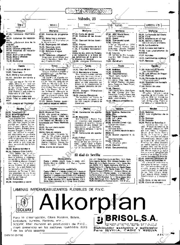 ABC SEVILLA 25-07-1992 página 111